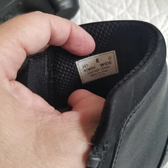 OrthoFeet Emma Black Ankle Boots - Picture 2 of 5